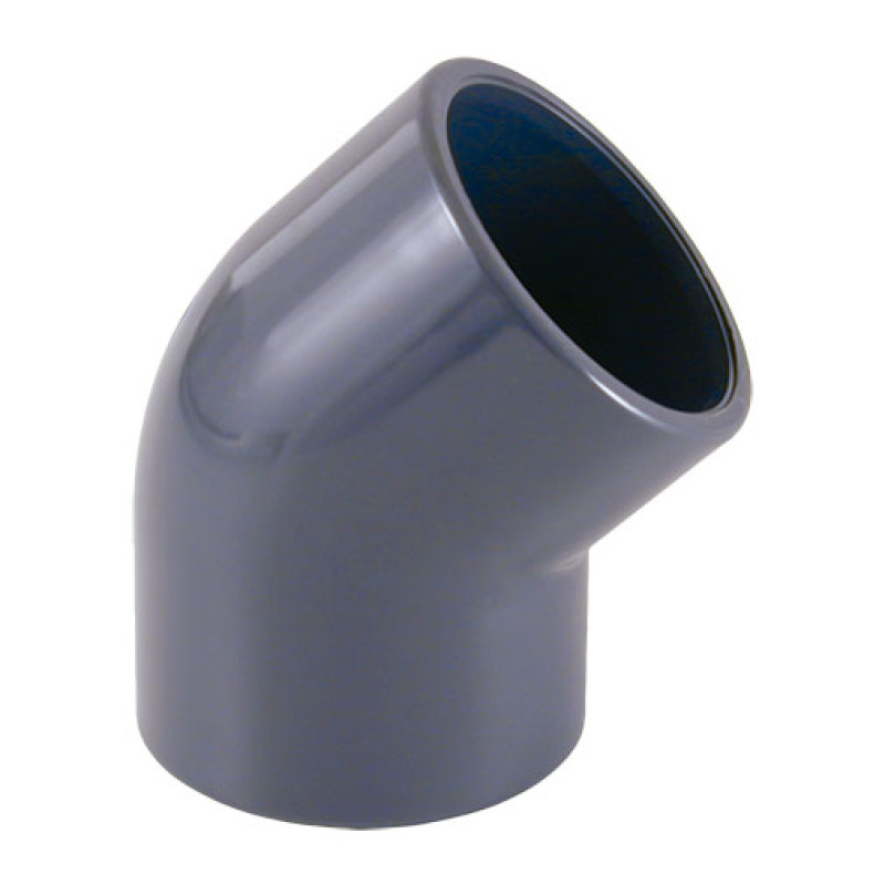 Joelho 45º PVC 25 mm F para colar Joelho 45º PVC 25 mm F para colar