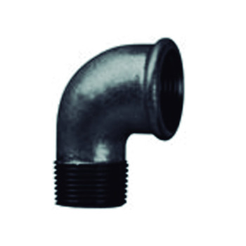 Joelho 90º ferro preto Atusa 2" MF