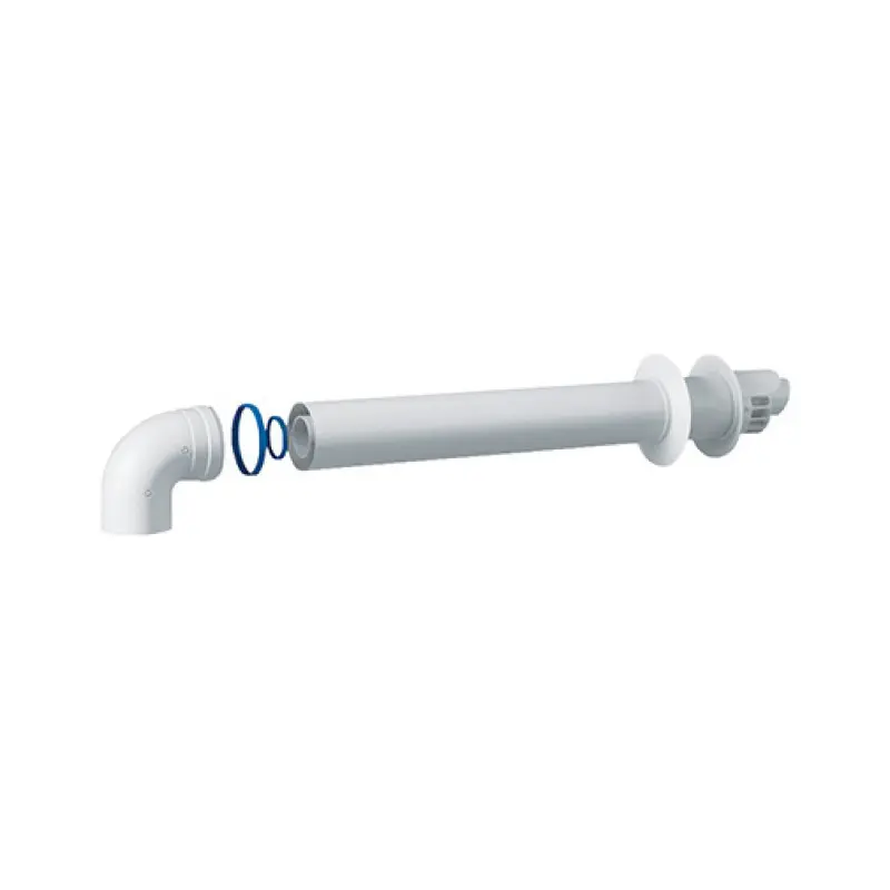 Kit gases ALU/PP 60/100 horizontal para caldeira condensação Riello