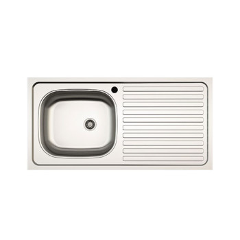 Lava-louça pousar 1000 x 500 mm com 1 pia