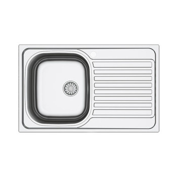 Lava-louça pousar 800 x 500 mm com 1 pia