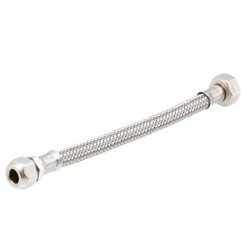 Ligação flex.inox SF F1/2`x10bcone 20cm Ligação flex.inox SF F1/2`x10bcone 20cm
