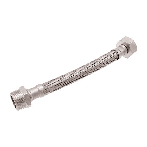 Ligação flexível inox 1" M x 1" F 800 mm Ligação flexível inox 1" M x 1" F 800 mm