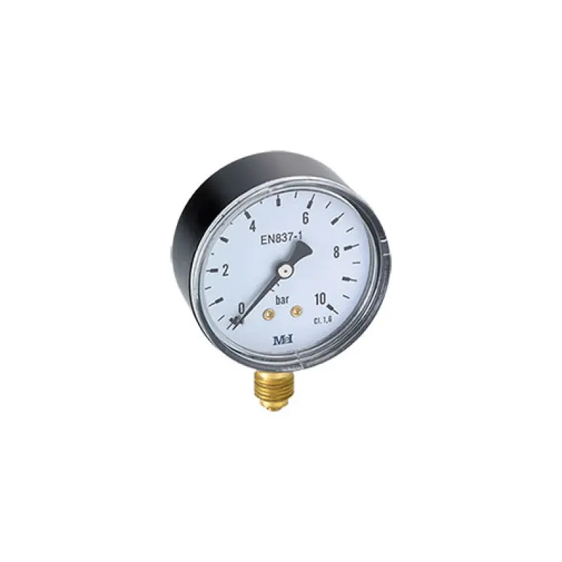 Manómetro vertical Hecapo 63 mm 1/4" M 0-25 bar