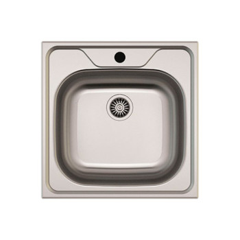 Pia lava-louça quadrada 480 x 480 x 160 mm para bar