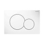 Placa descarga dupla Geberit Sigma01 branca