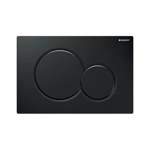 Placa descarga dupla Geberit Sigma01 preta