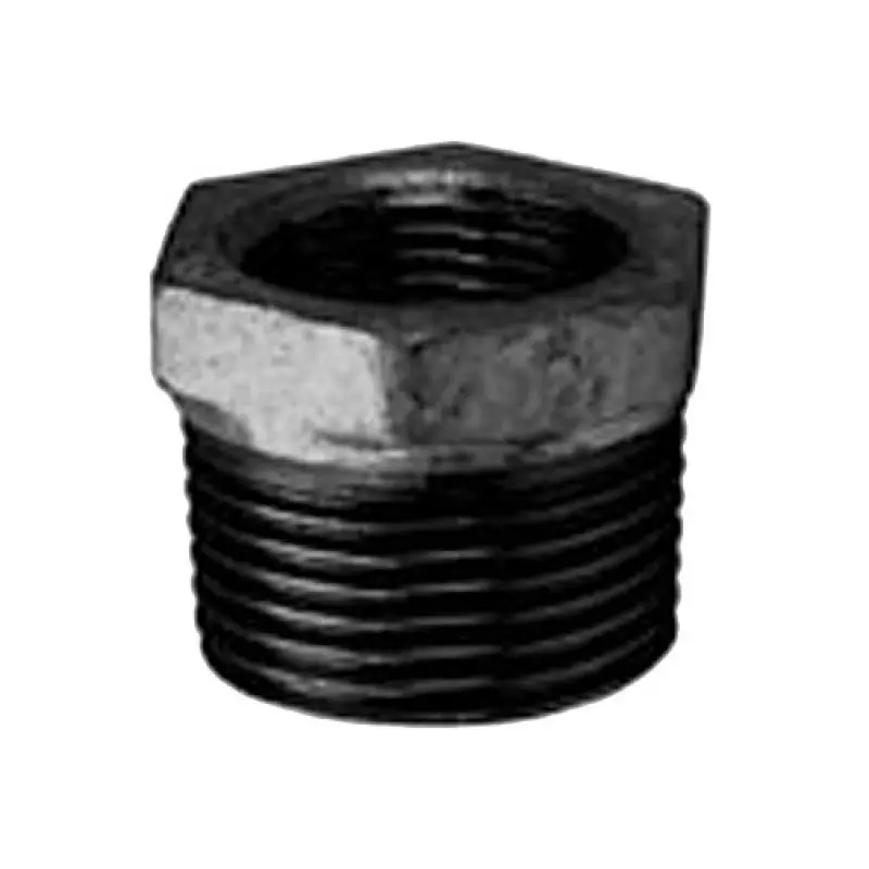 Porca redução ferro preto Atusa 2" M x 1" F Porca redução ferro preto Atusa 2" M x 1" F