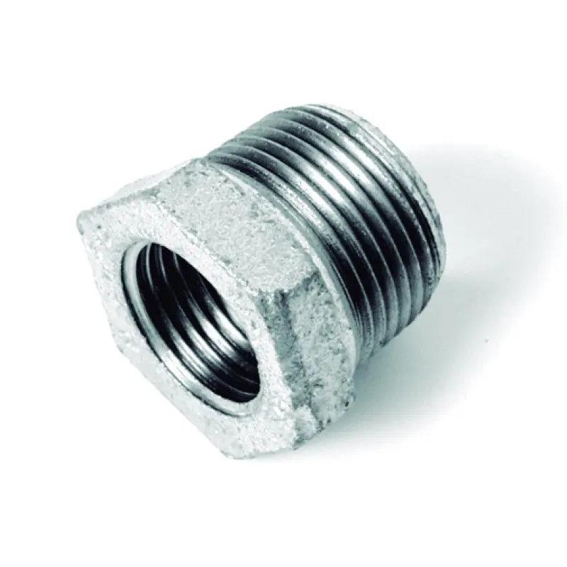 Porca redução galvanizada 1.1/2" M x 1/2" F Porca redução galvanizada 1.1/2" M x 1/2" F