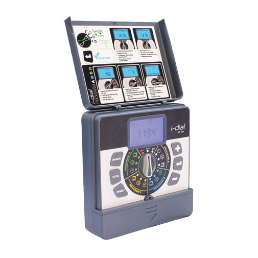 Programador interior Bluezone Water I-Dial 24 V 4 estações Programador interior Bluezone Water I-Dial 24 V 4 estações