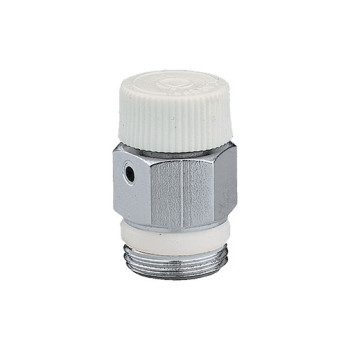 Purgador ar manual Caleffi 1/4" cromado