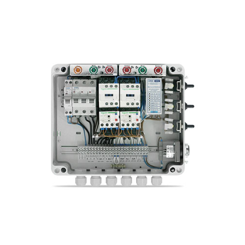 Quadro alternância monofásico 6-9,2 A com alarme Quadro alternância monofásico 6-9,2 A com alarme