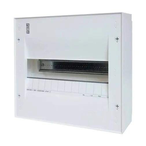 Quadro distibuição TEV 1 fila 12 módulos IP40 saliente Quadro distibuição TEV 1 fila 12 módulos IP40 saliente