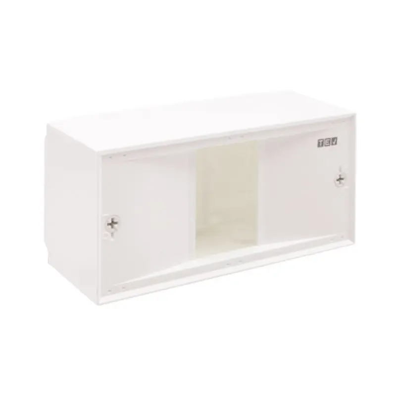 Quadro distibuição TEV 1 fila 4 módulos IP40 saliente