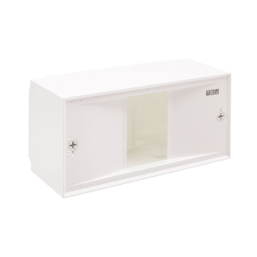 Quadro distibuição TEV 1 fila 8 módulos IP40 saliente Quadro distibuição TEV 1 fila 8 módulos IP40 saliente