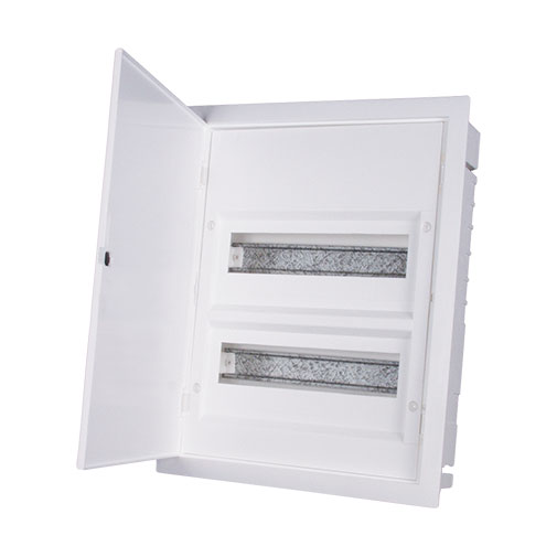 Quadro distibuição TEV 2 filas 28 módulos IP41 embutido Quadro distibuição TEV 2 filas 28 módulos IP41 embutido