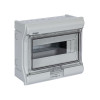 Quadro elétrico Hager Vector 1 fila 6/8 módulos IP55 saliente