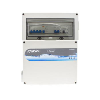 Quadro elétrico Kripsol K-Power trifásico com diferencial e transformador de 100 W Quadro elétrico Kripsol K-Power trifásico com diferencial e transformador de 100 W