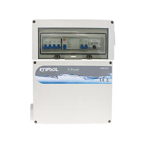 Quadro elétrico Kripsol K-Power trifásico com diferencial e transformador de 50 W Quadro elétrico Kripsol K-Power trifásico com diferencial e transformador de 50 W