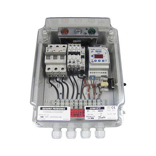 Quadro nível probomba digital trifásico 0,1-12 A Quadro nível probomba digital trifásico 0,1-12 A