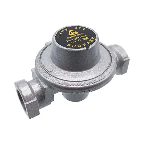 Redutor alta pressão Cavagna 300 mbar 6 kg/h 1/4" FF Redutor alta pressão Cavagna 300 mbar 6 kg/h 1/4" FF