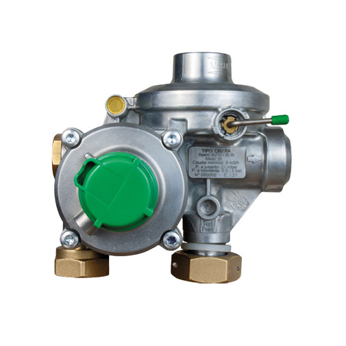 Redutor pressão em U Mesura C6 RA-AT 21 mbar 6 m3/h 3/4" F x 7/8" Redutor pressão em U Mesura C6 RA-AT 21 mbar 6 m3/h 3/4" F x 7/8"