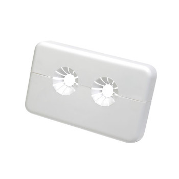 Roseta plástica Giacomini dupla para tubos 12-18 mm