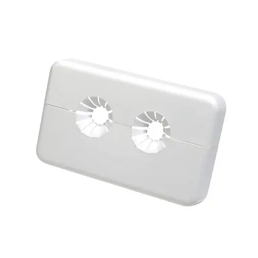 Roseta plástica Giacomini dupla para tubos 12-18 mm