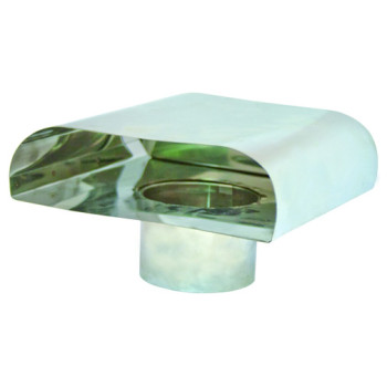 Saída gases inox 80 mm