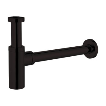 Sifão redondo 1.1/4" preto para lavatório