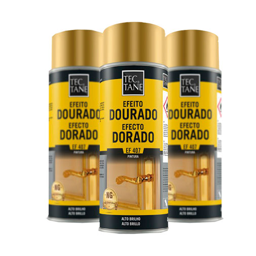 Spray acrílico 400 ml dourado Spray acrílico 400 ml dourado