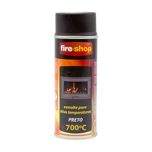 Spray alta temperatura 700ºC Fireshop 400 ml preto Spray alta temperatura 700ºC Fireshop 400 ml preto