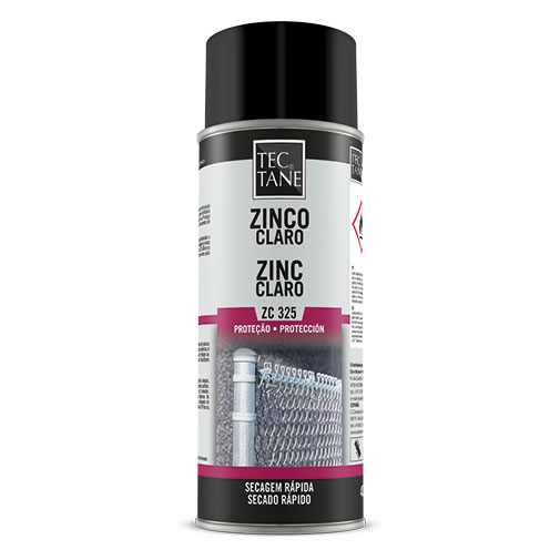 Spray zinco 400 ml claro brilhante Spray zinco 400 ml claro brilhante