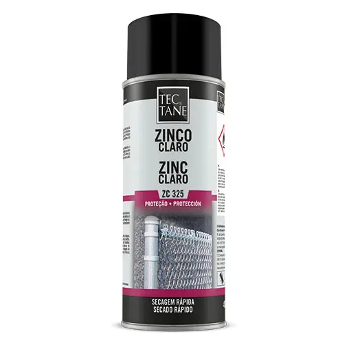 Spray zinco 400 ml claro brilhante Spray zinco 400 ml claro brilhante