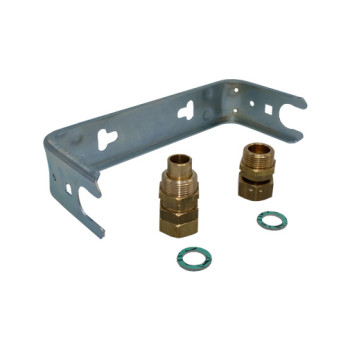 Suporte metálico 1/2" x 3/4" para contador água