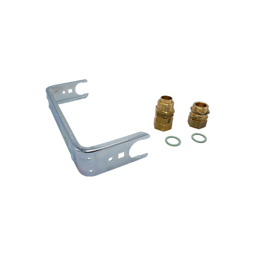 Suporte metálico 3/4" x 1" para contador água Suporte metálico 3/4" x 1" para contador água
