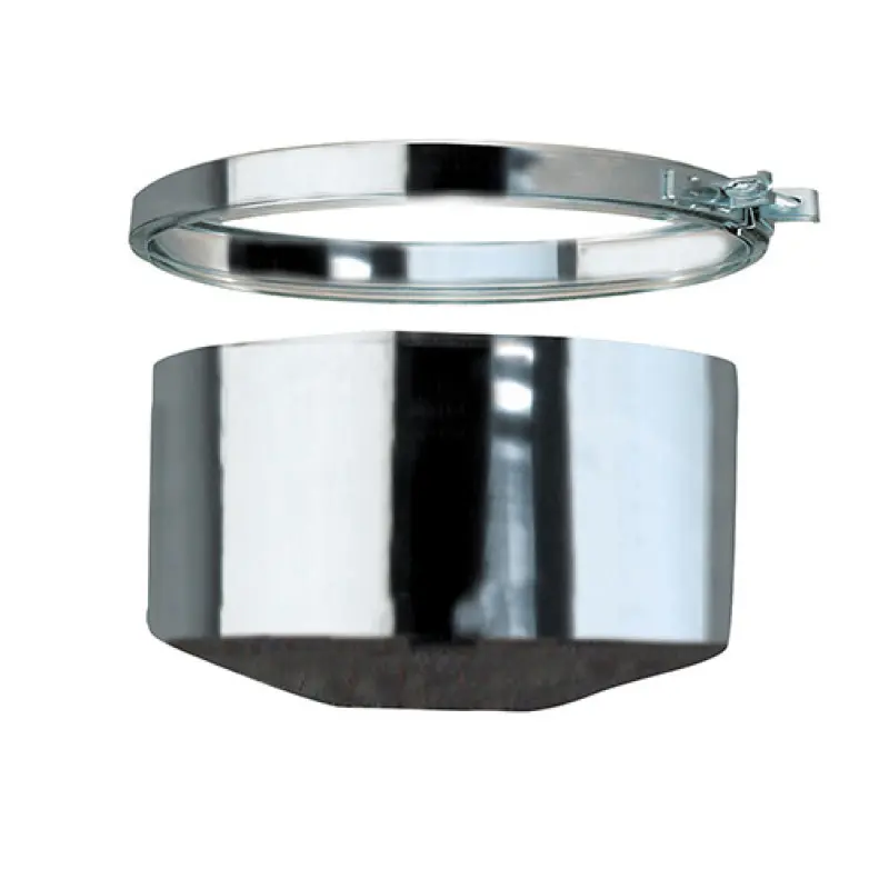 Tampa parede simples inox 304 Expo Inox 125 mm para tê Tampa parede simples inox 304 Expo Inox 125 mm para tê