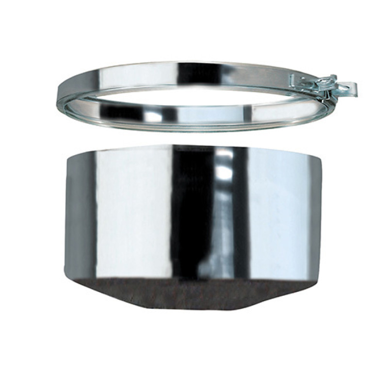 Tampa parede simples inox 304 Expo Inox 80 mm para tê Tampa parede simples inox 304 Expo Inox 80 mm para tê