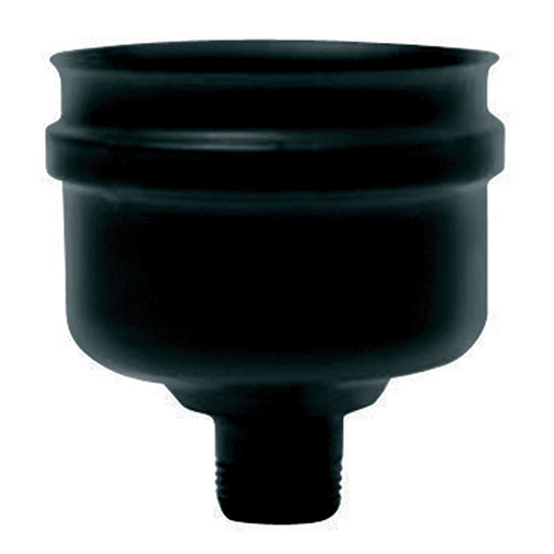 Tampa parede simples inox 316L preto Expo Inox 80 mm com purgador Tampa parede simples inox 316L preto Expo Inox 80 mm com purgador
