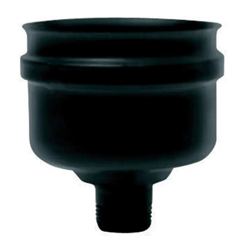 Tampa parede simples inox 316L preto Expo Inox 80 mm com purgador Tampa parede simples inox 316L preto Expo Inox 80 mm com purgador
