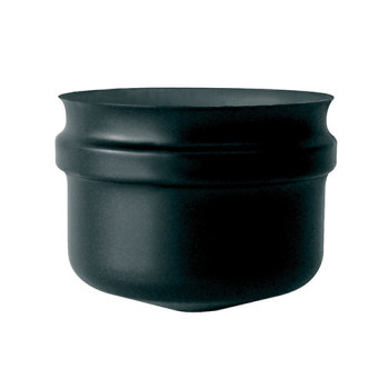 Tampa parede simples inox 316L preto Expo Inox 80 mm sem purgador