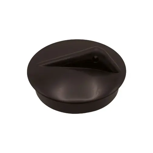 Tampão 38 mm preto com argola Tampão 38 mm preto com argola