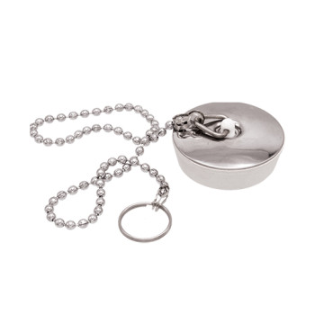 Tampão Design 47 mm com argola e corrente