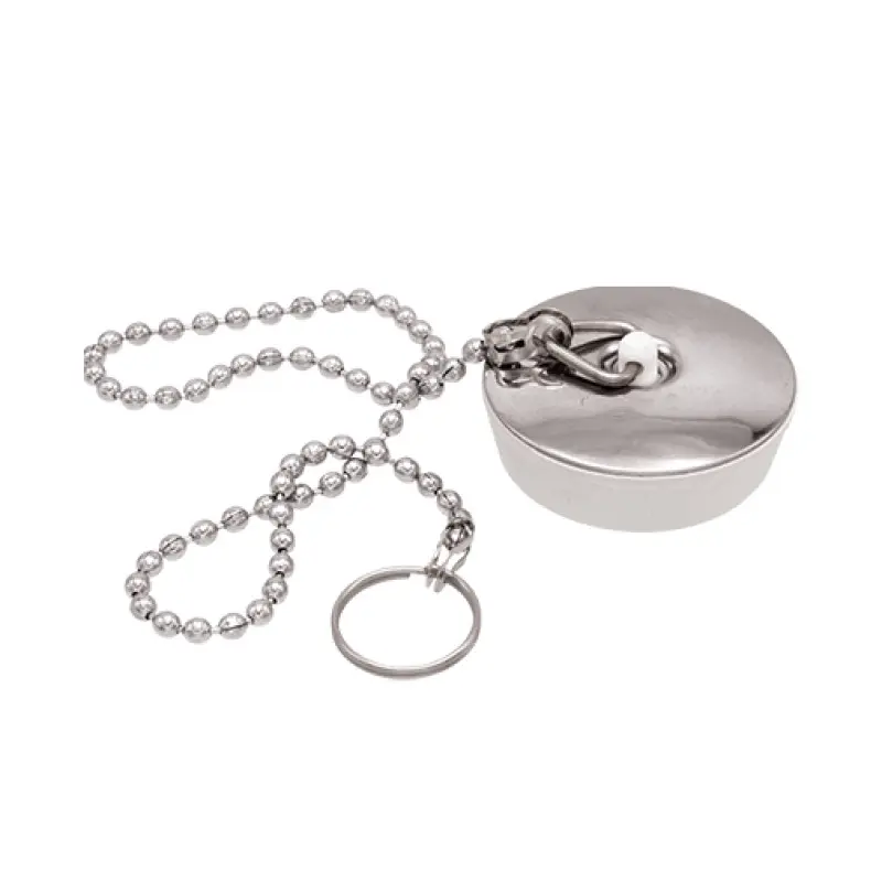 Tampão Design 52 mm com argola e corrente Tampão Design 52 mm com argola e corrente