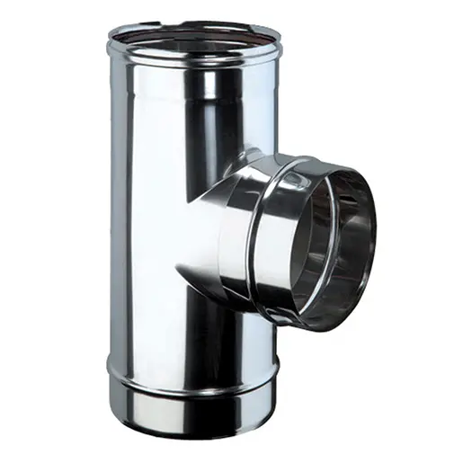 Tê 90º parede simples inox 304 Expo Inox 80 mm Tê 90º parede simples inox 304 Expo Inox 80 mm