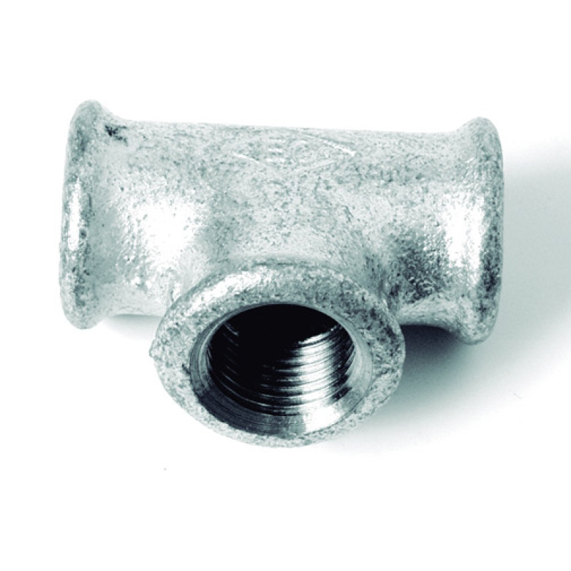 Tê simples galvanizado 1/2" F Tê simples galvanizado 1/2" F
