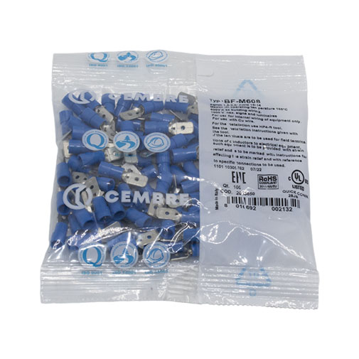 Terminal Faston BF-M608 6,35 x 0,8 mm Terminal Faston BF-M608 6,35 x 0,8 mm