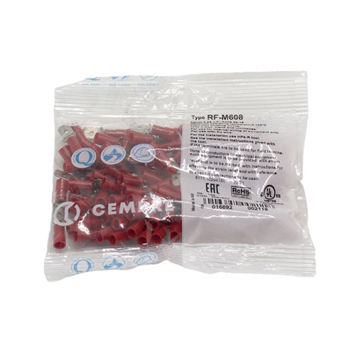 Terminal Faston RF-M608 6,35 x 0,8 mm Terminal Faston RF-M608 6,35 x 0,8 mm