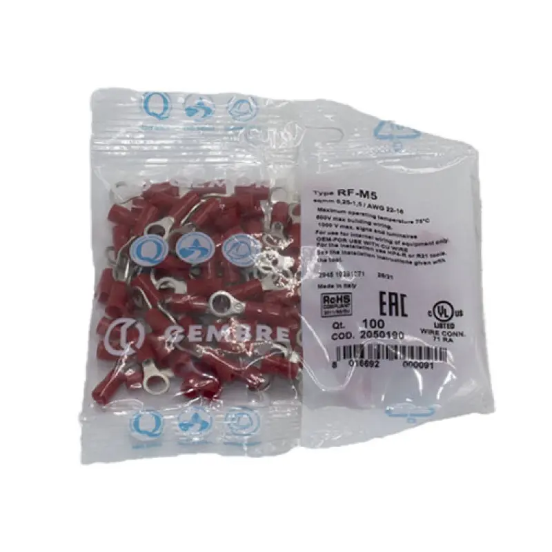 Terminal olhal RF-M5 0,25/1,5 mm2 Terminal olhal RF-M5 0,25/1,5 mm2