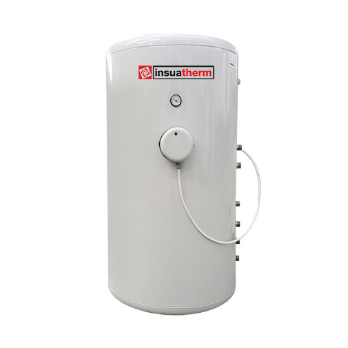Termoacumulador 300 L Insuatherm inox 444 2 serpentinas em baixo Termoacumulador 300 L Insuatherm inox 444 2 serpentinas em baixo